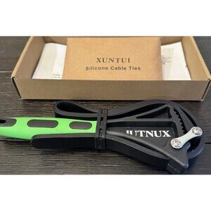 New Iutnux Black/Green Strap Wrench Silicone Cable Tie Set